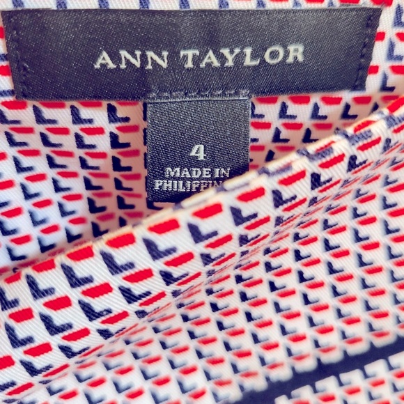 Ann Taylor Mini Micro Career to Cocktail Mid Waist Geometric Print Skirt… - Picture 12 of 12